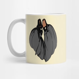 Dervish Mystical Brotherhood Black Outline Art Mug